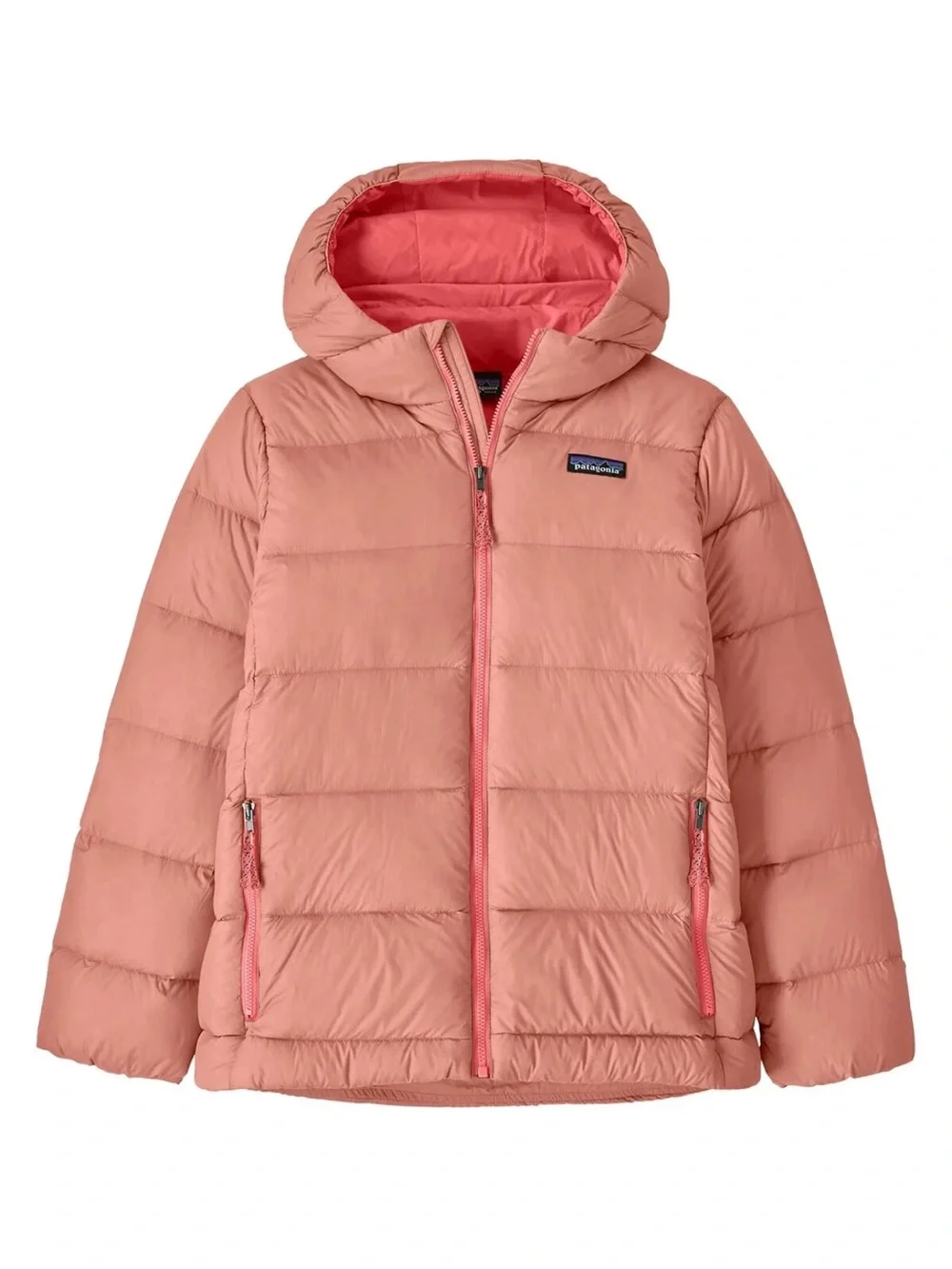NWT Patagonia Kid's Hi-Loft Down Sweater Hoody Size XL 14 Moment Pink Puffer